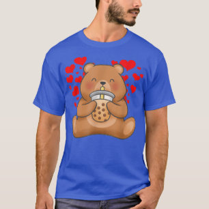 Cute Beer Tea Bubble Tea Anime T-shirt