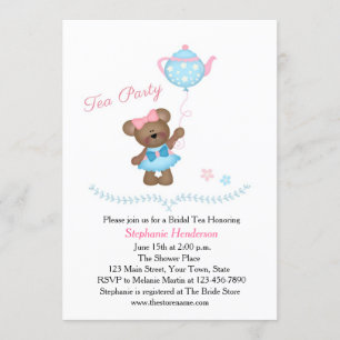 Cute Beer Tea Party Kaart