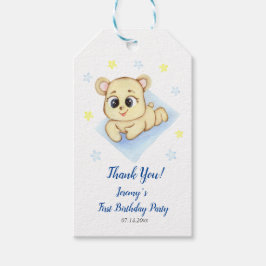 Cute Beer Thema Jongens Verjaardagsfeestje Cadeaulabel