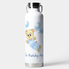 Cute Beer Thema Jongens Verjaardagsfeestje Waterfles