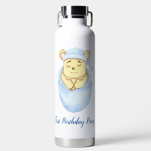 Cute Beer Thema Jongens Verjaardagsfeestje Waterfles