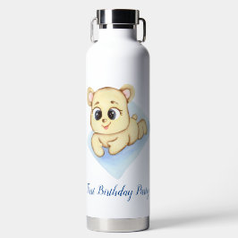 Cute Beer Thema Jongens Verjaardagsfeestje Waterfles