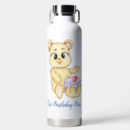 Cute Beer Thema Jongens Verjaardagsfeestje Waterfles