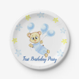 Cute Beer Theme Boy's Birthday Party Papieren Bordje