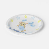 Cute Beer Theme Boy's Birthday Party Papieren Bordje (Gekanteld)