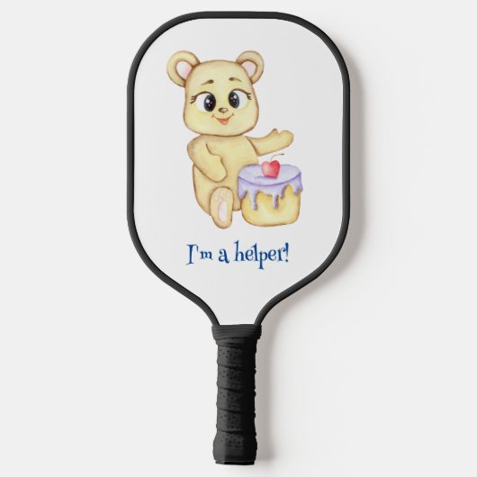 Cute Beer Theme Boy's Birthday Party Pickleball Paddle (Achterkant)