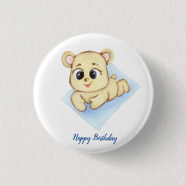 Cute Beer Theme Boy's Birthday Party Ronde Button 3,2 Cm