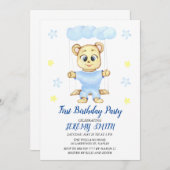 Cute Beer Theme Boy's Birthday Party Save The Date (Voorkant / Achterkant)