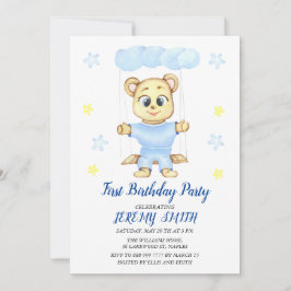 Cute Beer Theme Boy's Birthday Party Save The Date
