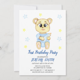 Cute Beer Theme Boy's Birthday Party Save The Date