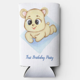 Cute Beer Theme Boy's Birthday Party Seltzer Blikjeskoeler