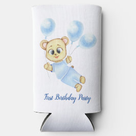 Cute Beer Theme Boy's Birthday Party Seltzer Blikjeskoeler