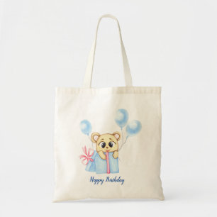 Cute Beer Theme Boy's Birthday Party Tote Bag