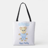 Cute Beer Theme Boy's Birthday Party Tote Bag (Achterkant)