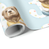 Cute Beer Third Birthday Cadeaupapier (Rol Hoek)