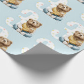 Cute Beer Third Birthday Cadeaupapier (Hoek)