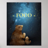 Cute Beer Twinkle Little Star Food Poster (Voorkant)