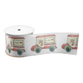 Cute Beer Valentijn Mail Truck Waterverf Satijnen Lint (Spoel)