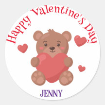 Cute Beer Valentijnsdag Gepersonaliseerd naam