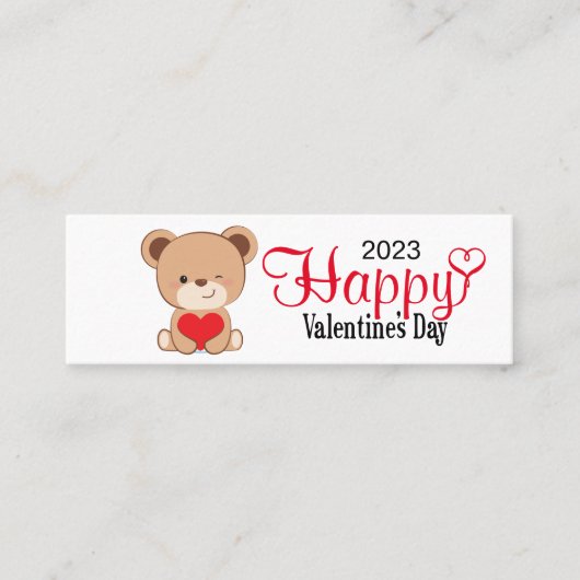 Cute Beer Valentijnsdag Gift Label (1 x 3 inch) (Voorkant)