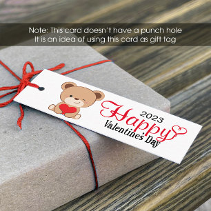 Cute Beer Valentijnsdag Gift Label (1 x 3 inch)