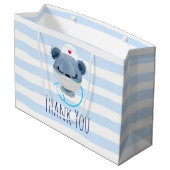 Cute Beer verpleegster die een medisch masker draa Groot Cadeauzakje (Achterkant Gekanteld)