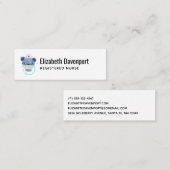 Cute Beer verpleegster die een medisch masker draa Mini Visitekaartje (Voorkant / Achterkant)