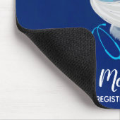 Cute Beer verpleegster die een medisch masker draa Muismat (Hoek)