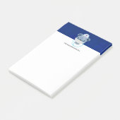 Cute Beer verpleegster die een medisch masker draa Post-it® Notes (Schuin)