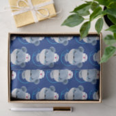 Cute Beer verpleegster die een medisch masker draa Tissuepapier (Geschenk)