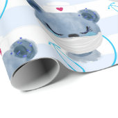 Cute Beer verpleegster met een beschermend masker Cadeaupapier (Rol Hoek)