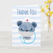 Cute Beer verpleegster met een Masker verpleegster Kaart (Gele Bloem)