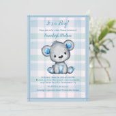 Cute Beer Voor Jongens Baby Shower Kaart (Staand voorkant)