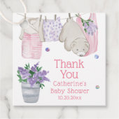 Cute Beer Wash Day Waterverf Baby shower Bedankjes Labels (Voorkant)