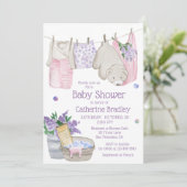 Cute Beer Wash Day Waterverf Baby shower Kaart (Staand voorkant)