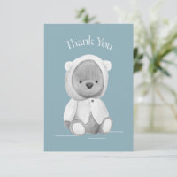Cute Beer Waterverf Blue Baby shower Hartelijk dan