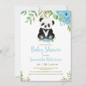 Cute Beer Waterverf Blue Boy Baby shower Kaart (Voorkant)