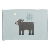 Cute Beer Woodland Kussensloop (Voorkant-Rechts)