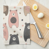 Cute Beer - Zachte Pastel Bos (1) Theedoek (Quarter Fold)