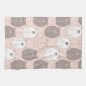Cute Beer - Zachte Pastel Bos (2) Theedoek (Horizontaal)