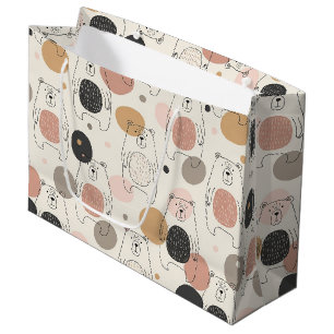 Cute Beer - Zachte Pastel Bos (3) Groot Cadeauzakje