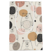 Cute Beer - Zachte Pastel Bos (3) Medium Cadeauzakje (Voorkant)