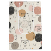 Cute Beer - Zachte Pastel Bos (3) Medium Cadeauzakje (Achterkant)