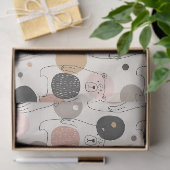 Cute Beer - Zachte Pastel Bos (3) Tissuepapier (Geschenk)