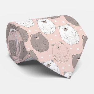 Cute Beer - Zachte Pastel Woud (2) Stropdas