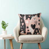 Cute Beer - Zachte Pastel Woud (4) Kussen (Stoel)