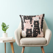 Cute Beer - Zachte Pastel Woud (5) Kussen (Stoel)