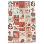 Cute Beer - Zachte Pastel Woud (6) Medium Cadeauzakje (Voorkant)
