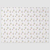 Cute Bees & Hearts Gift Wrapping Paper Tissuepapier (Voorkant)