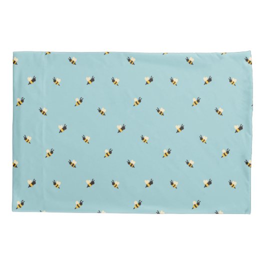 cute bees kussensloop (Achterkant)